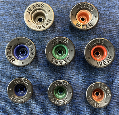 Brass Jeans Buttons